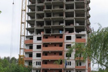 Комсомольская. Стадия строительства объекта. Июль 2008 года.